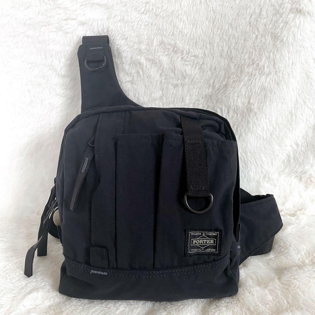 【激レア】PORTER タクティカル ボディバッグ ネイビー 未使用級 Y2K