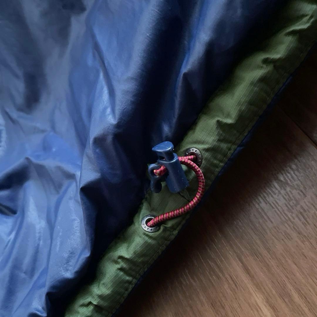 XXLノースフェイスレディースネイビーグリーン緑紺ダウンジャケットパーカー