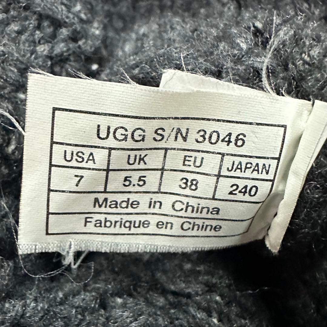 UGG & JIMMY CHOO コラボニットブーツ ブラック　24.0cm