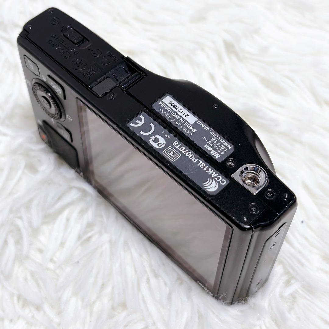 正常動作✨NIKON COOLPIX S9500 コンデジ Wi-Fi ブラック