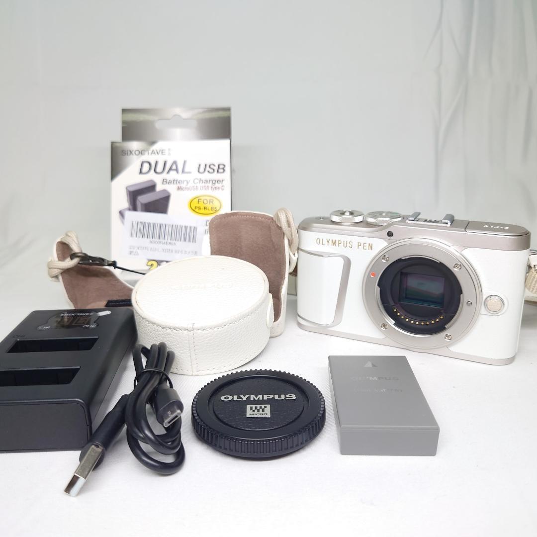 オリンパス E-PL9 白 OLYMPUS シャッター429回　動作OK