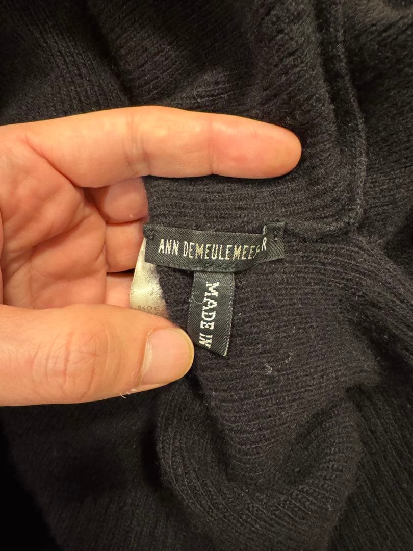 Ann Demeulemeester スリット入りニットスヌード