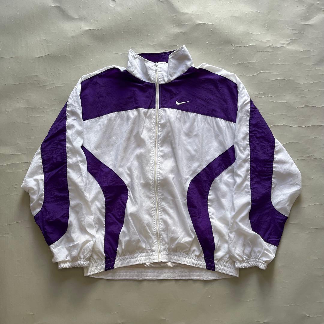 90's NIKE バイカラー ナイロンジャケット
