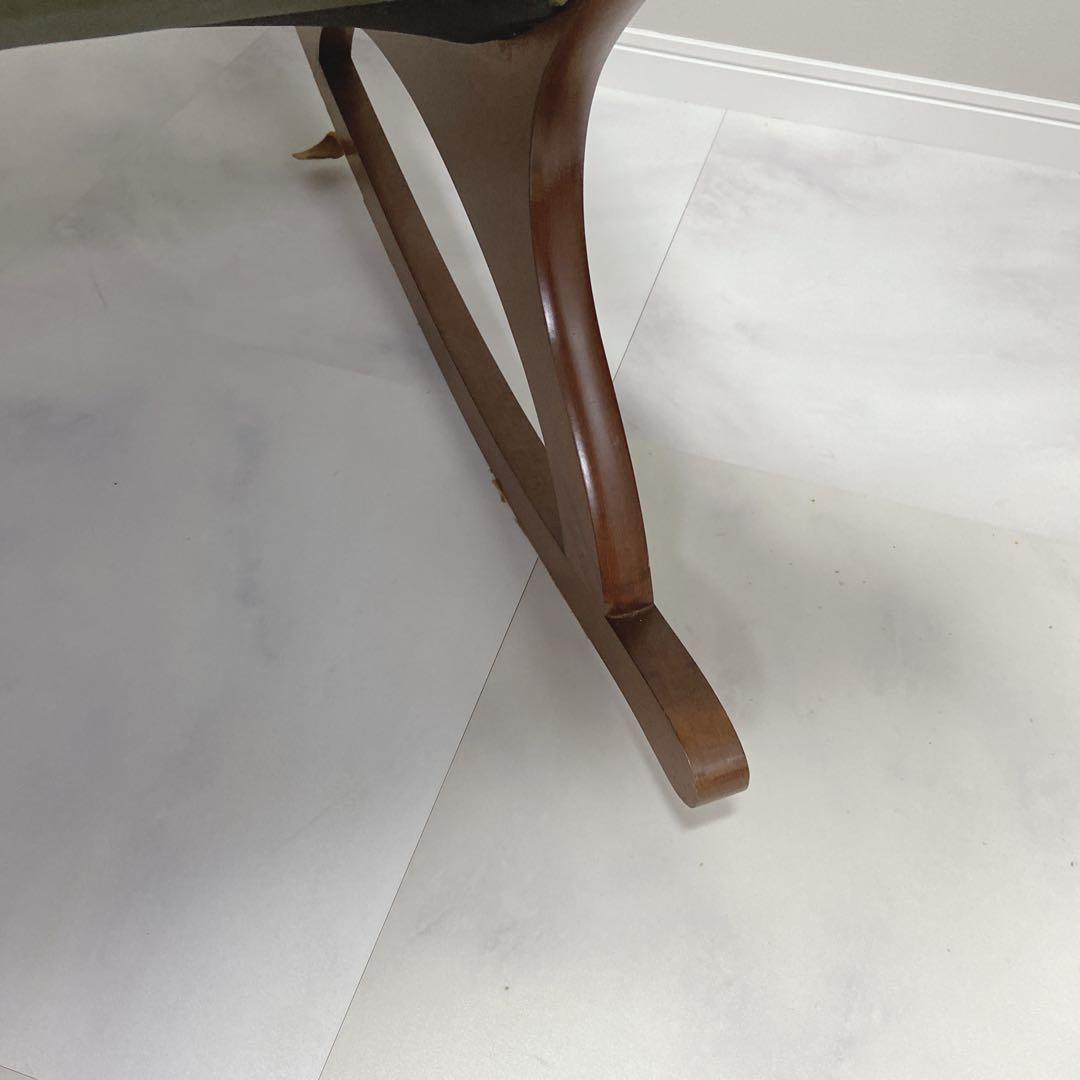 イタリア　本革 ロッキングチェア クラシック チェスターフィールド　1P