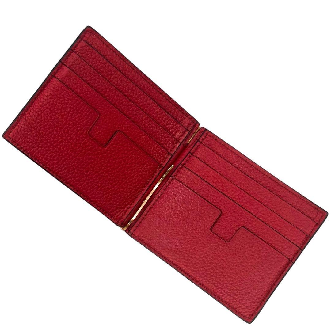 美品 トムフォード マネークリップ カードケース コンパクト 財布 ブラック 黒