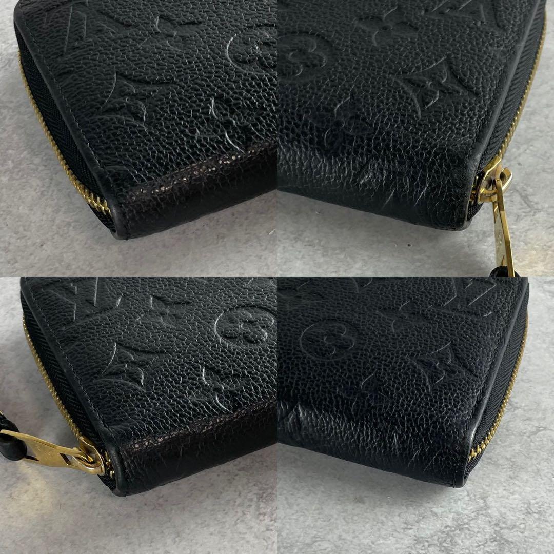 【極美品】ルイヴィトン 長財布 アンプラント クレマンス ブラック