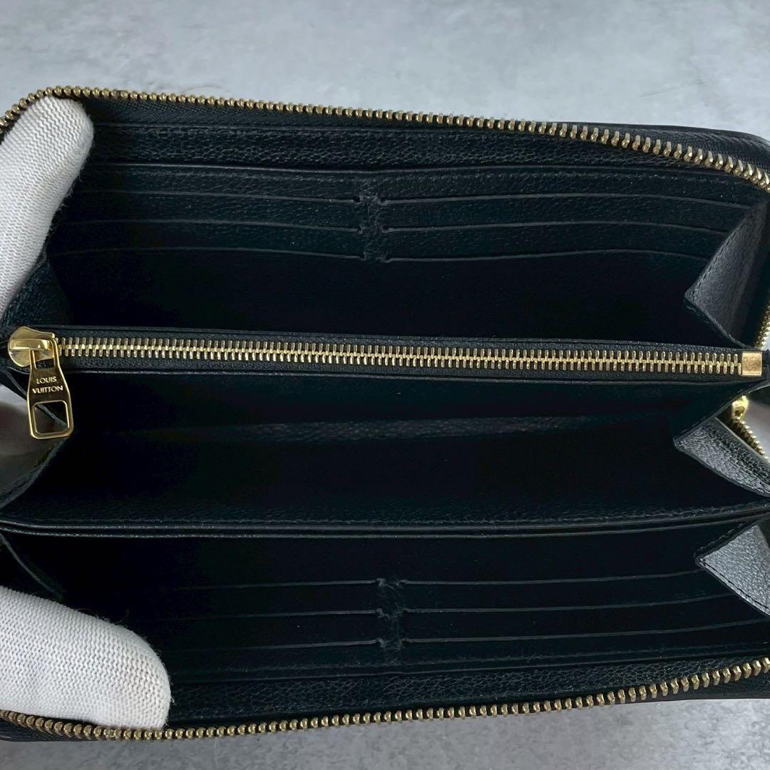 【極美品】ルイヴィトン 長財布 アンプラント クレマンス ブラック