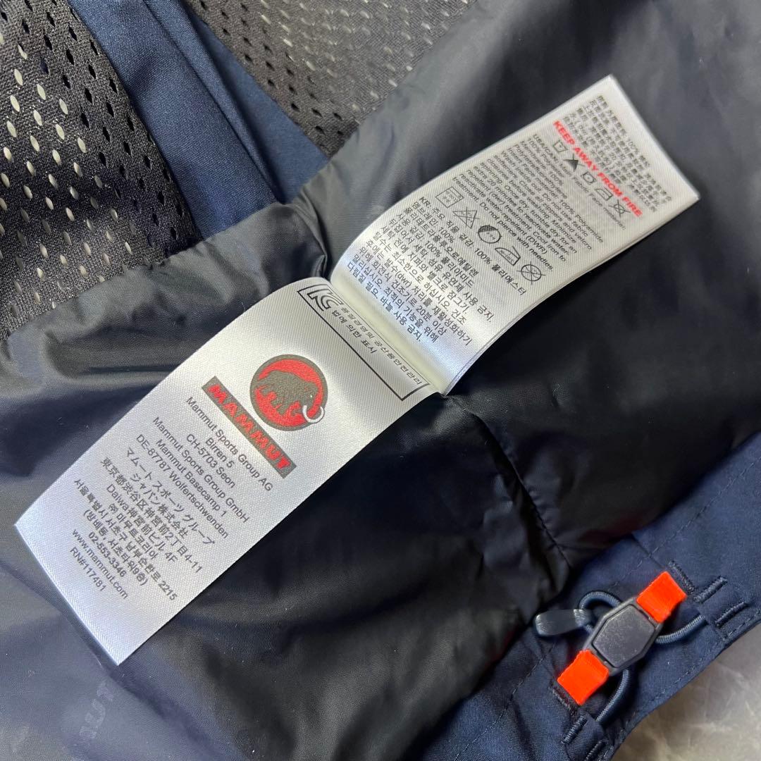 極美品　マムート　アヤコプロ　フーデッドジャケット　ゴアテックス　ネイビー　L