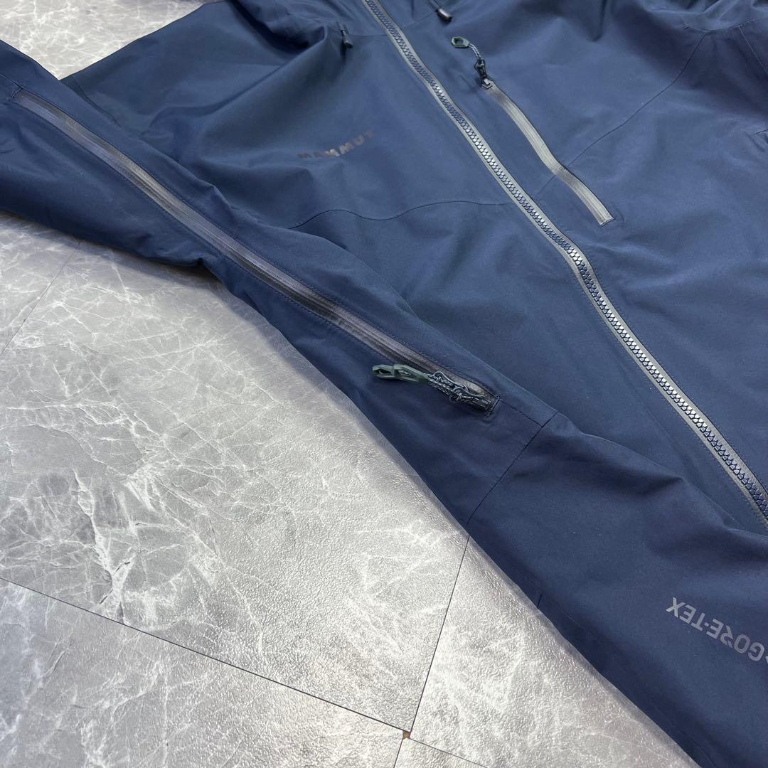 極美品　マムート　アヤコプロ　フーデッドジャケット　ゴアテックス　ネイビー　L