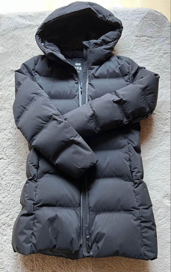 ユニクロ／シームレスダウンショートコート／レディースS