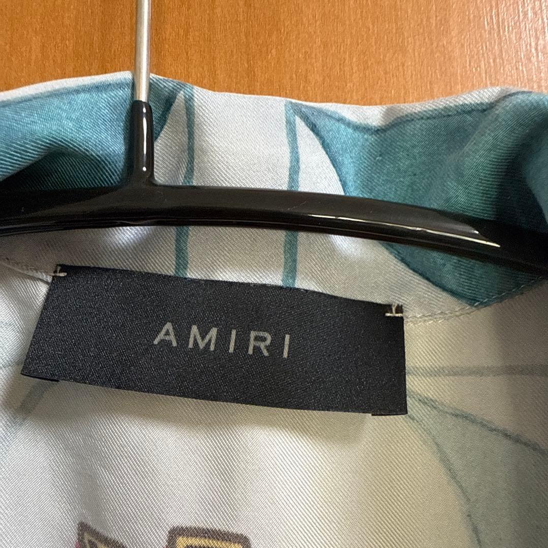 AMIRI アートプリント 半袖シャツ　シルクシャツ