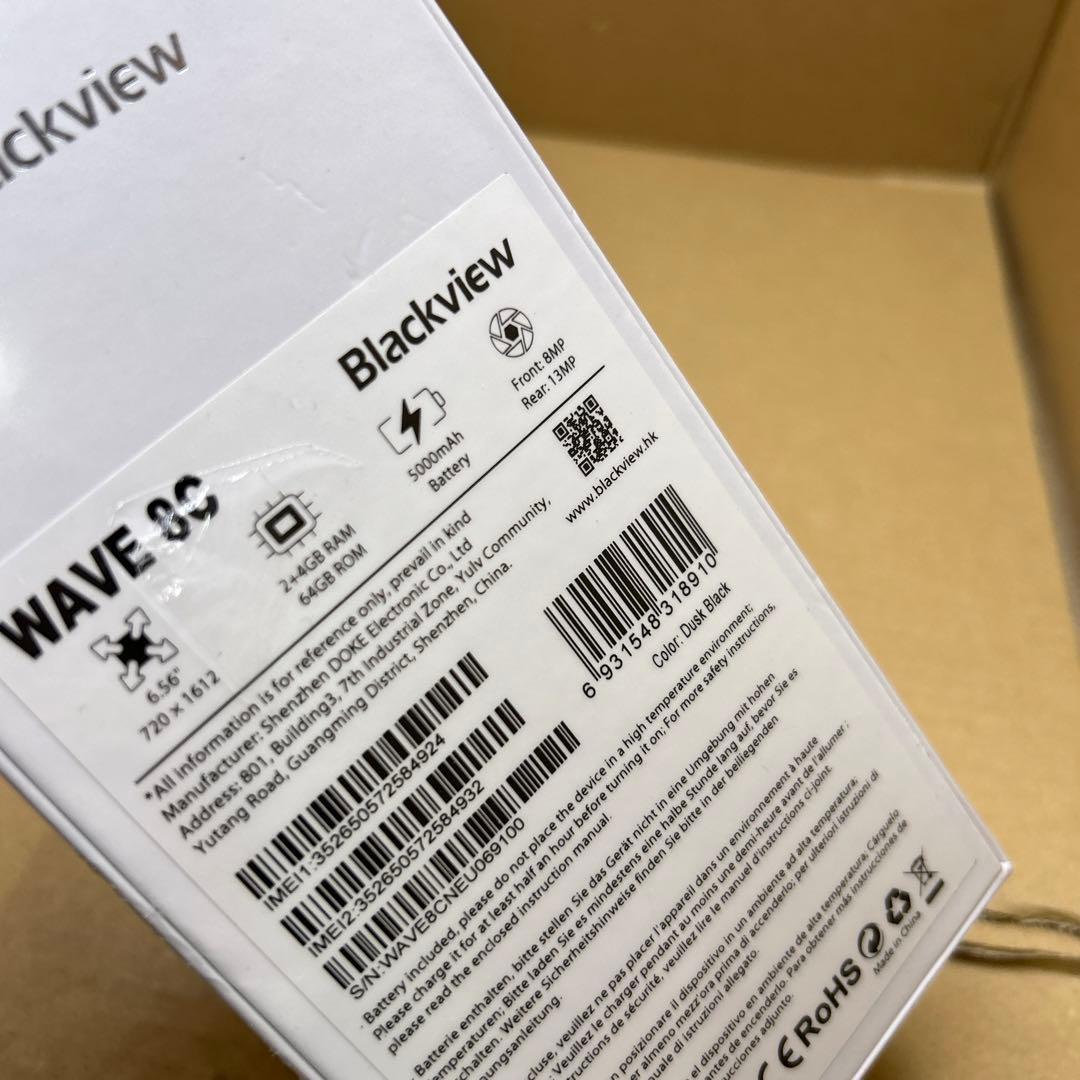 Blackview Wave8C SIMフリー　6GB 64GB ブラック