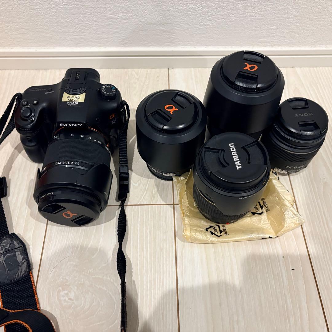 SONY α57 本体＋レンズ5個　セット　お買い得商品！！