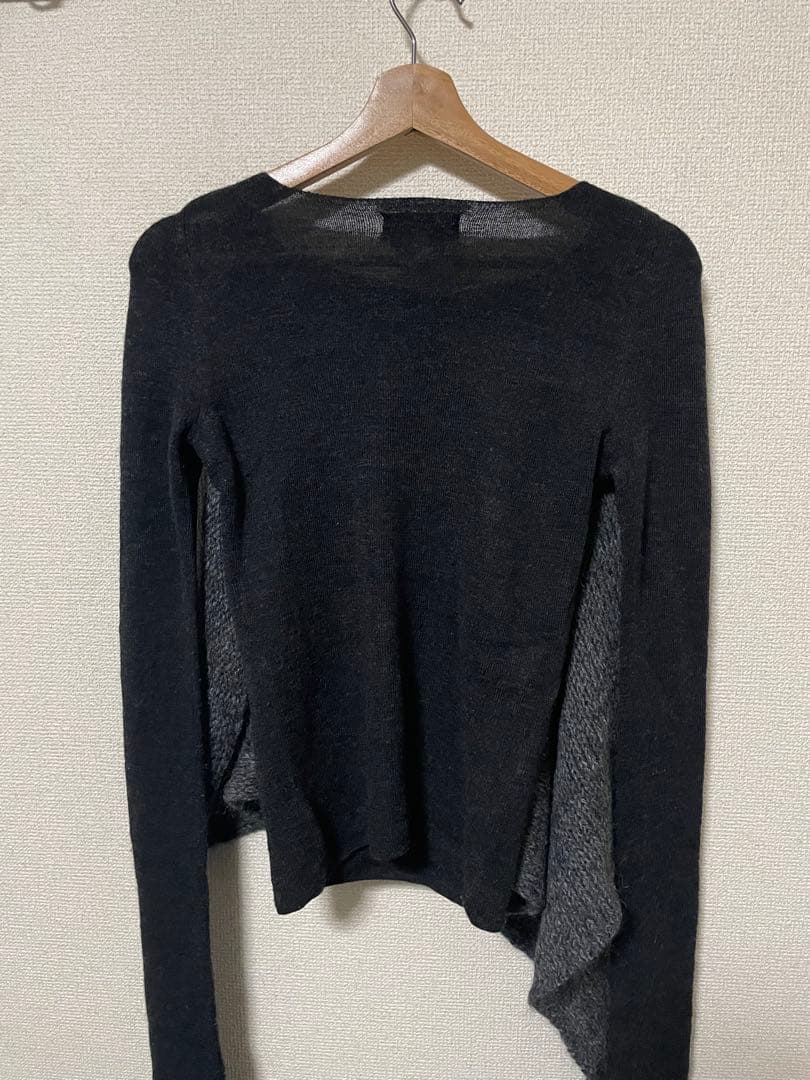 Y’s ヨウジヤマモト アシンメトリー ニット セーター マフラー風デザイン