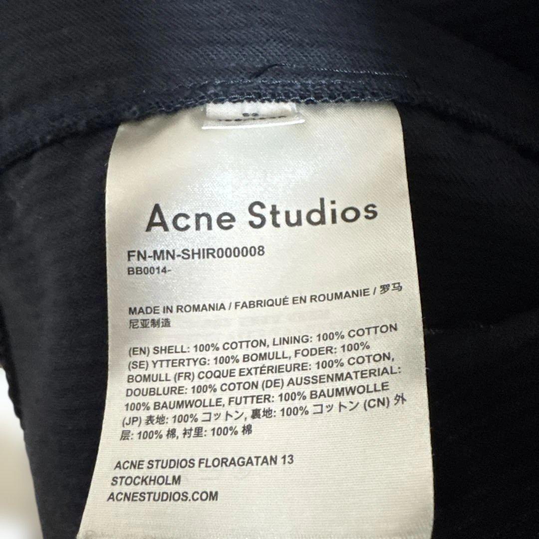 acne studio コーデュロイシャツジャケット　ネイビー