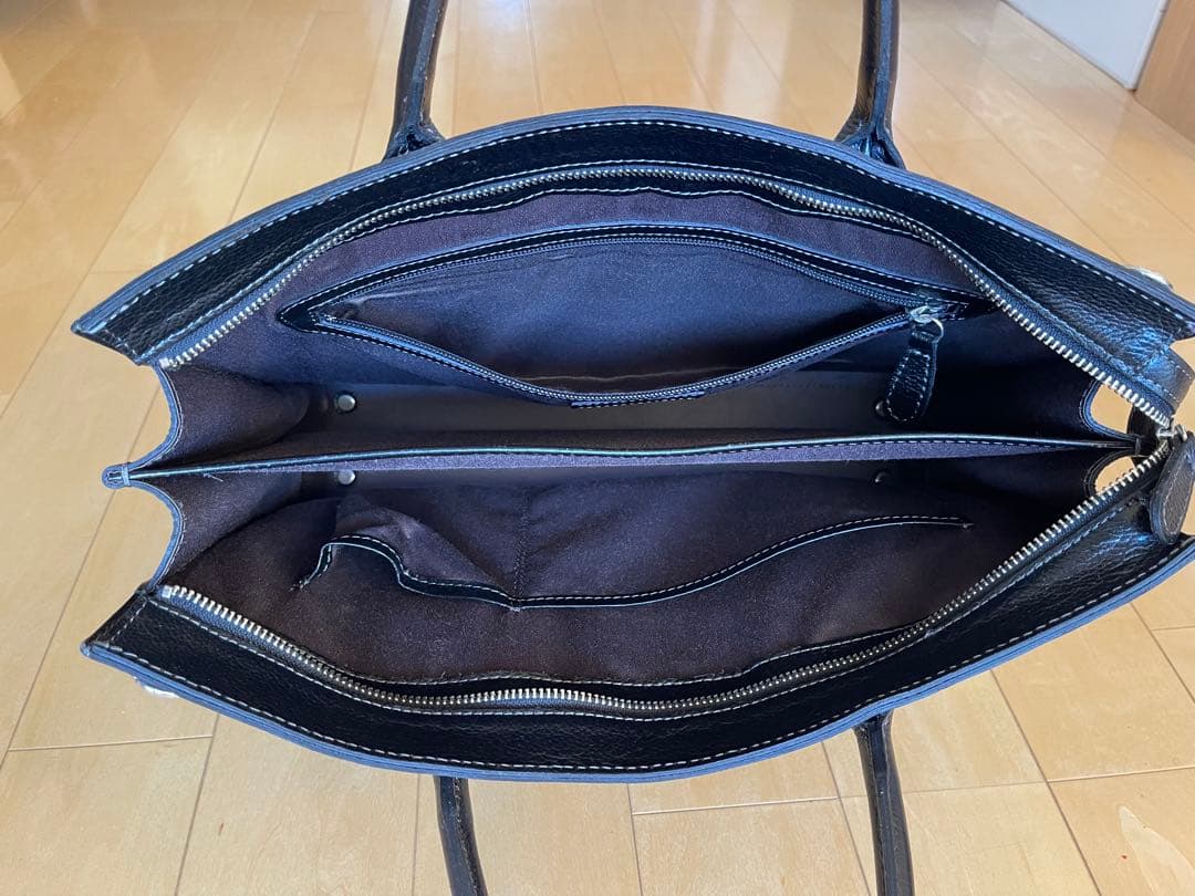 【極美品】SOMES（ソメス）ビジネスバッグ 黒　本革　シンプルトート