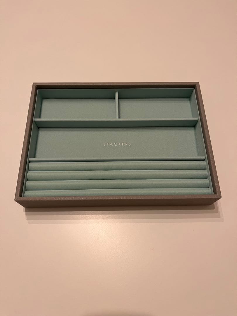 STACKERS ジュエリーボックス　グレー　ミントグリーン