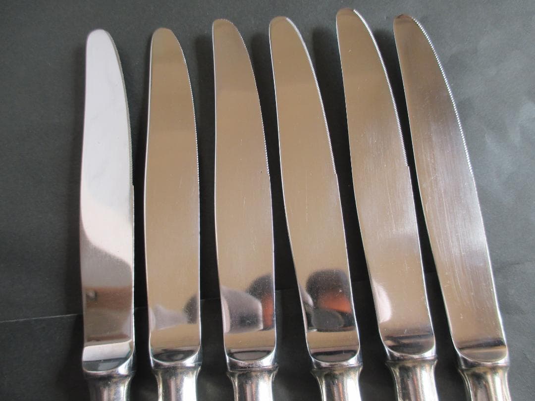 ☆仏蘭西銀器クリストフルシルバー　ディナーナイフ6本　クリストフルホテル仕様