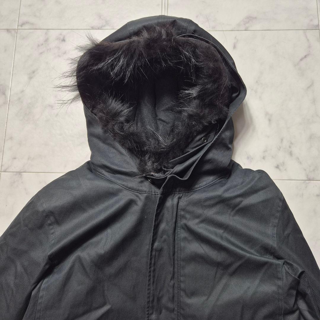 ラッドミュージシャン 2WAY モッズコート コヨーテファー ライナー 44 黒