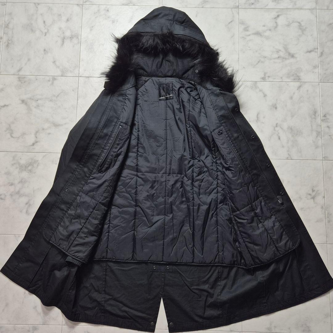 ラッドミュージシャン 2WAY モッズコート コヨーテファー ライナー 44 黒