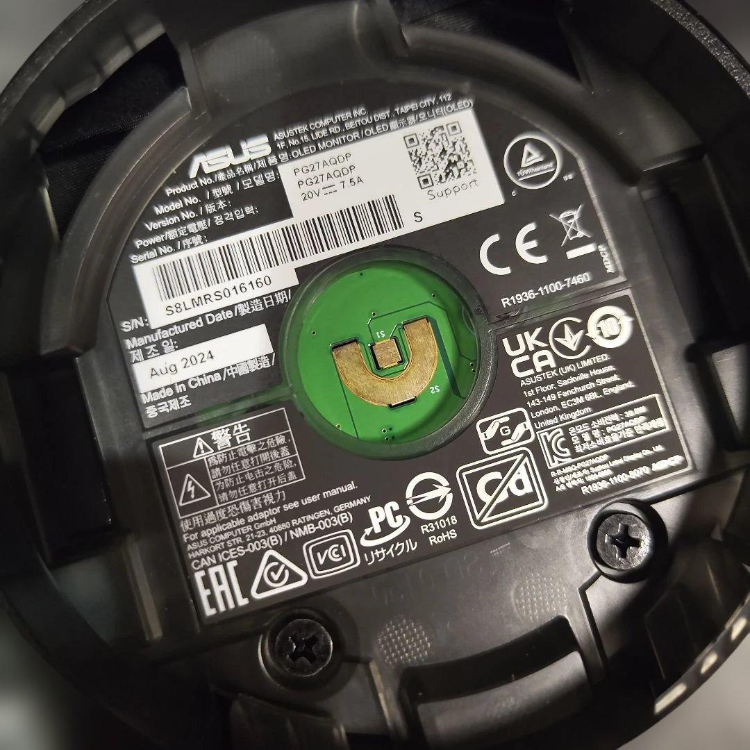 ディスプレイ・モニター本体 ROG SWIFT OLED PG27AQDP
