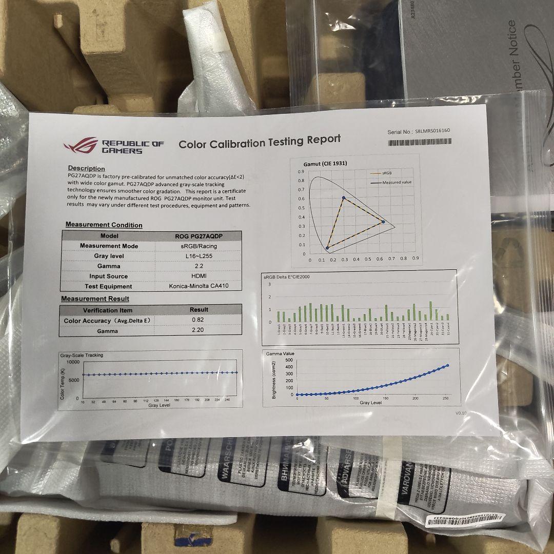 ディスプレイ・モニター本体 ROG SWIFT OLED PG27AQDP