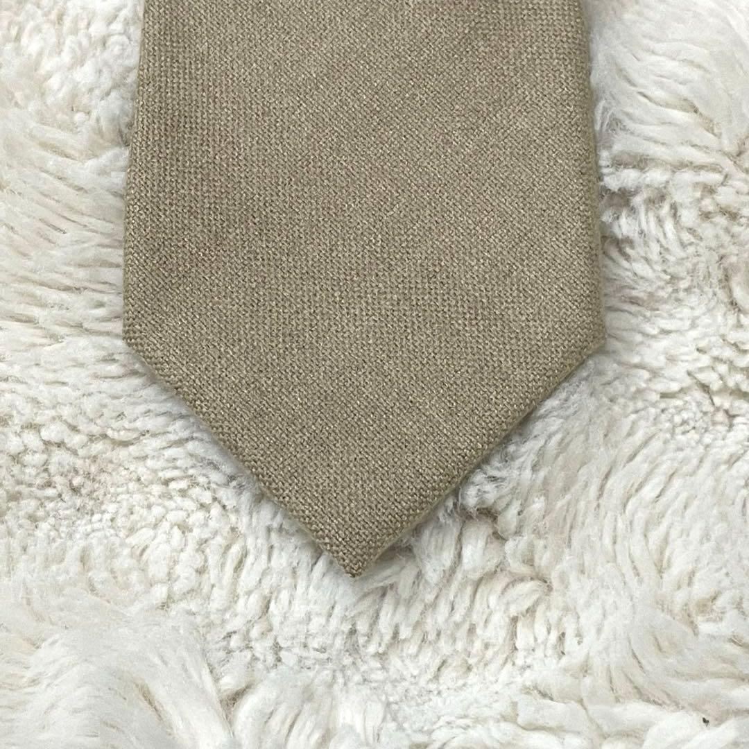 【極美品】ロロピアーナ ネクタイ　ベージュ　カシミヤ 100%