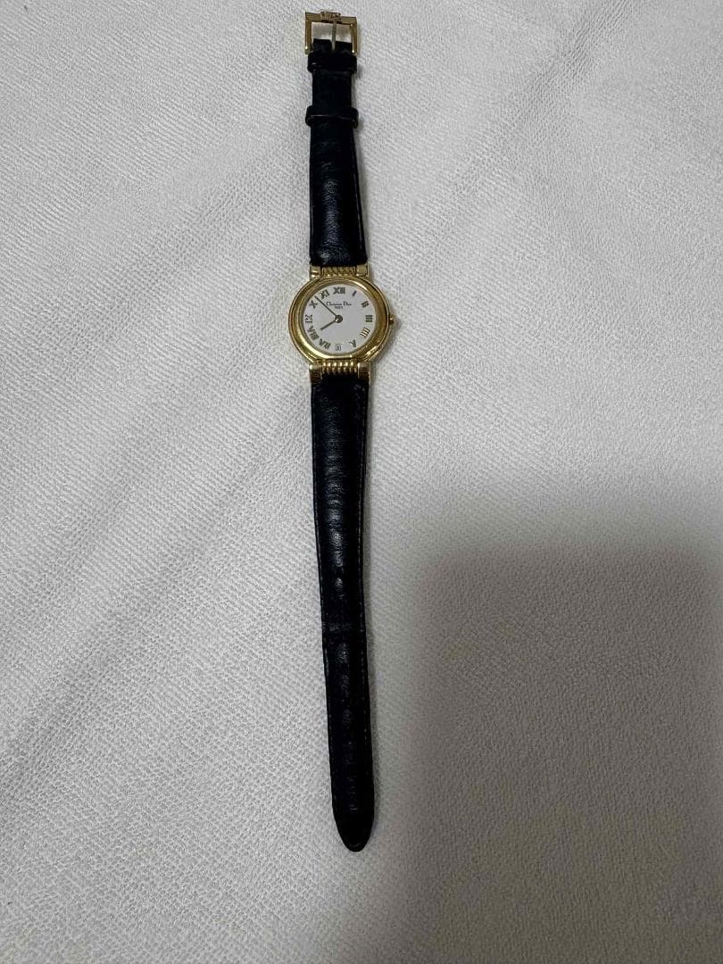 Dior 腕時計 黒レザー