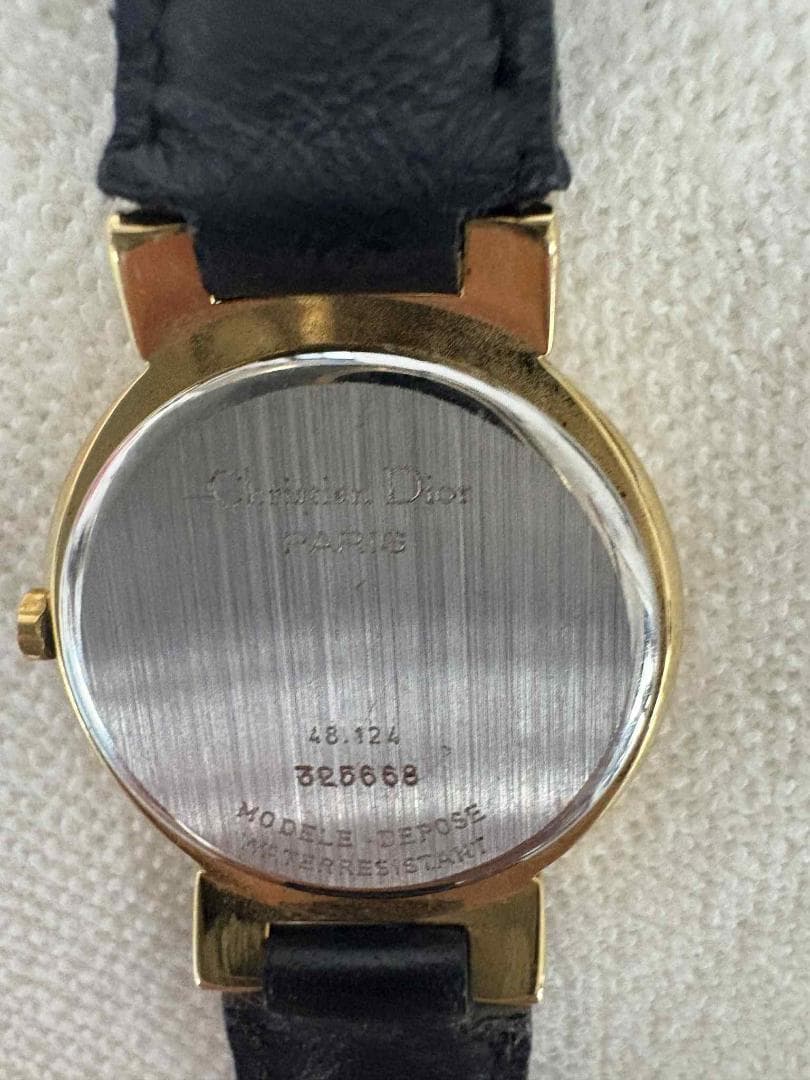 Dior 腕時計 黒レザー