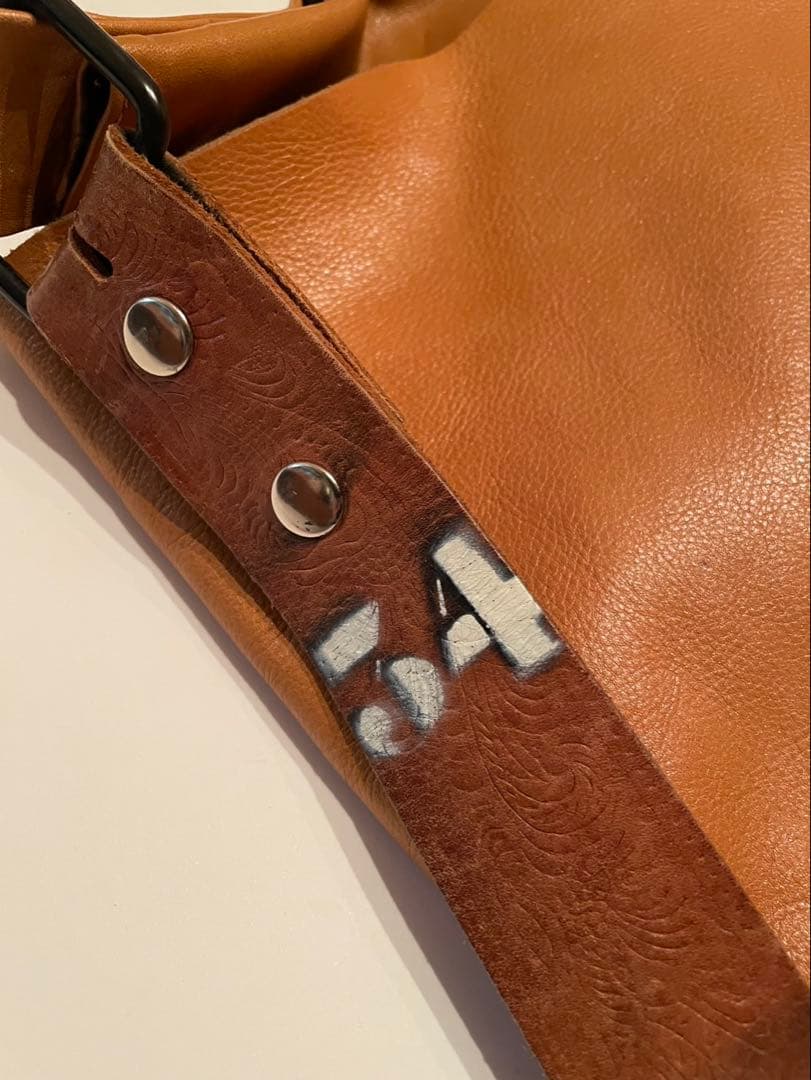 SUNSEA サンシー ビッグメッセンジャーバッグ レザー 1点物