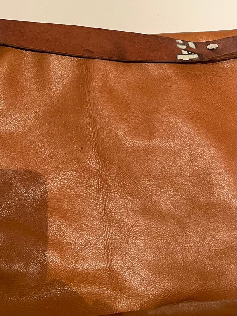 SUNSEA サンシー ビッグメッセンジャーバッグ レザー 1点物