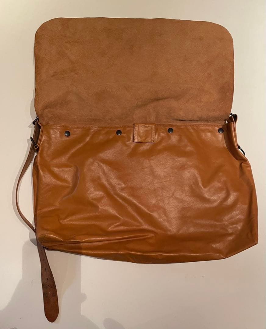 SUNSEA サンシー ビッグメッセンジャーバッグ レザー 1点物