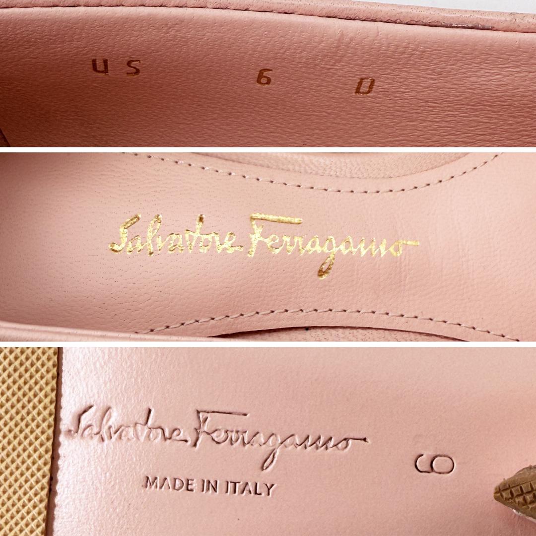 【新品未使用】フェラガモ VIVA パンプス ピンク オールレザー　23.5㎝