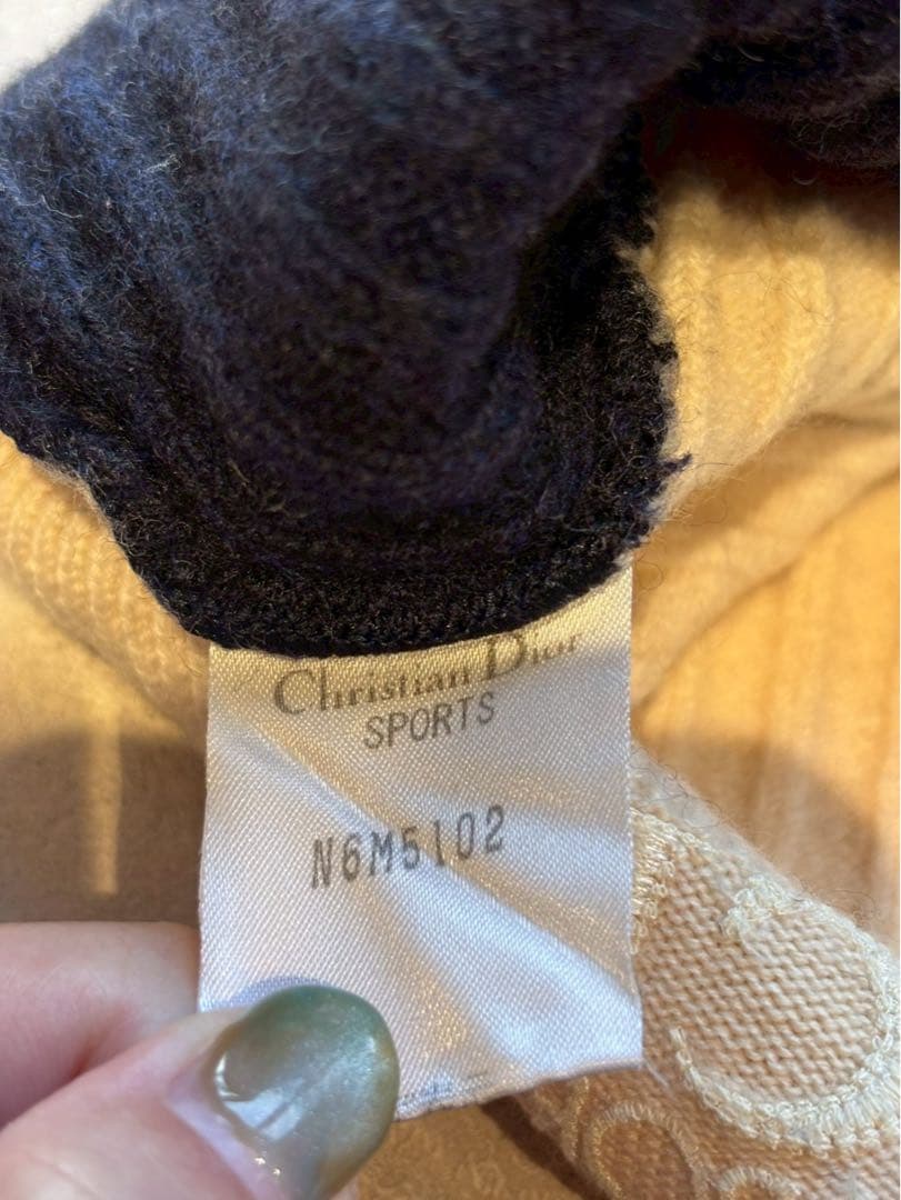 【極美品】ChristianDIOR SPORT ノースリーブセーター ウール