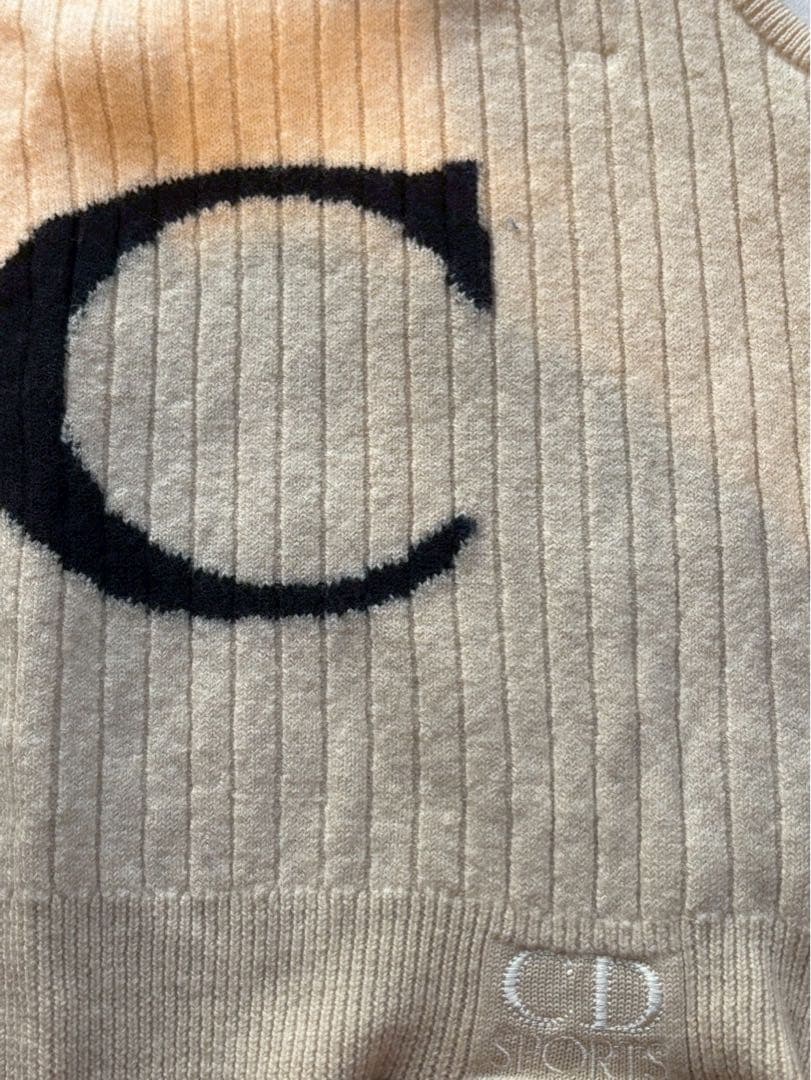 【極美品】ChristianDIOR SPORT ノースリーブセーター ウール