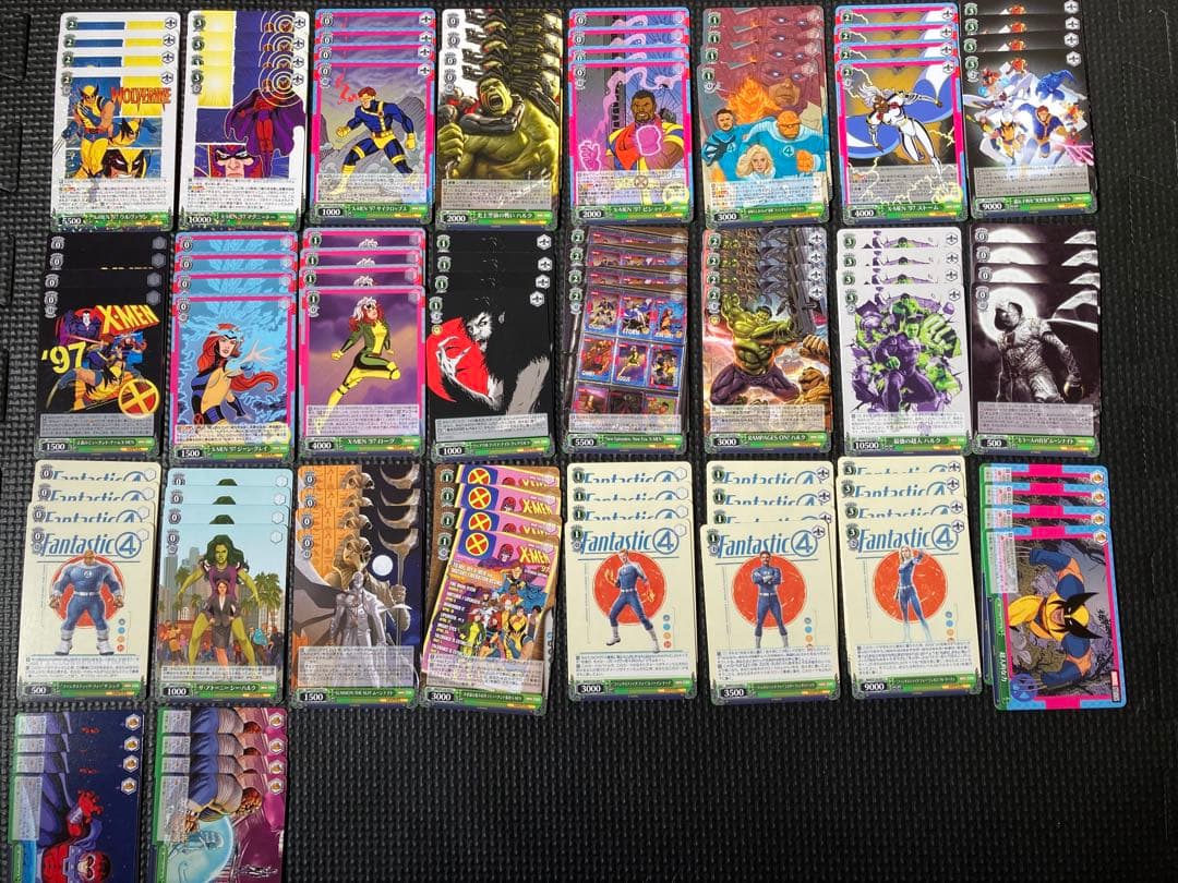 ヴァイスシュバルツ　MARVEL初弾・2弾・3弾4コンセット