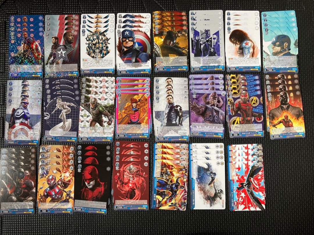 ヴァイスシュバルツ　MARVEL初弾・2弾・3弾4コンセット