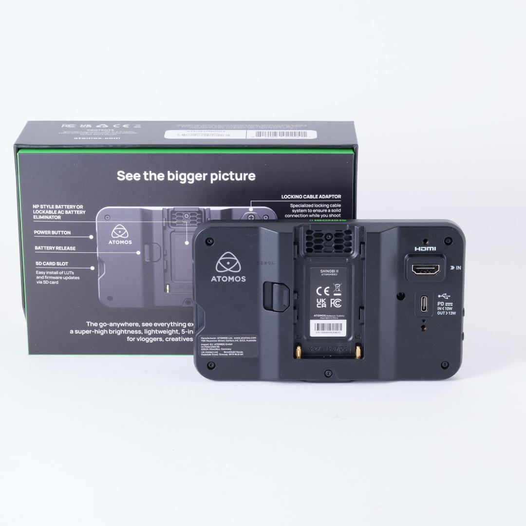 Atomos Shinobi II 5.2インチ 4K HDMI HDRモニター