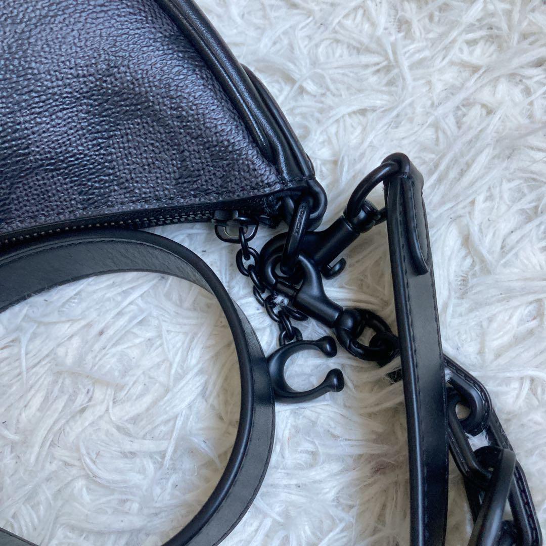 未使用級 COACH ミラ チェーンショルダー 黒 ブラック