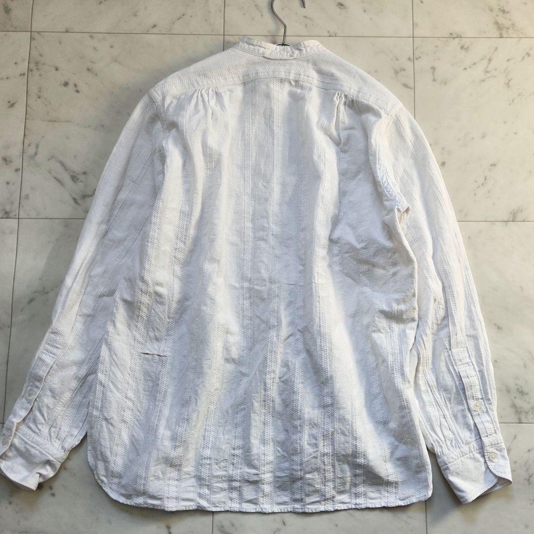 現行45R インドカラミレースのビッグーグーシャツ 2 白 R刺繍 日本