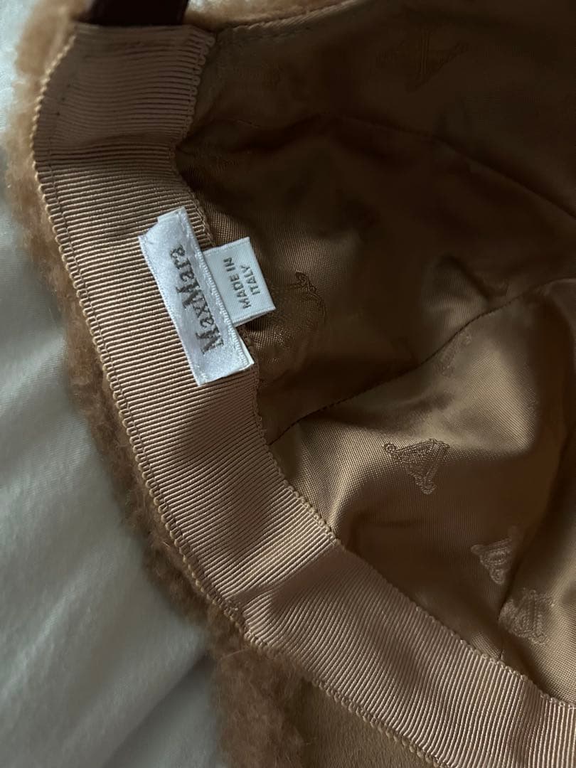 【MAX MARA】テディベア キャメル キャップ MaxMara 帽子