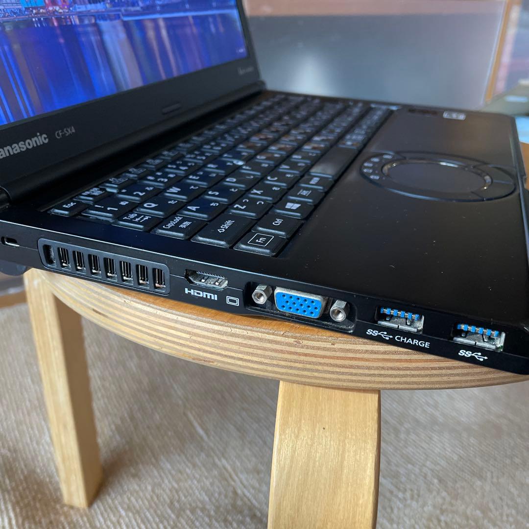 レッツノートcf-sx4 希少黒corei7 メモリ8GB SSD480GB