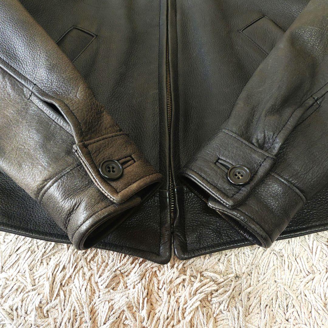 【牛革】Paul Smith　ポールスミス　レザージャケット　ブラック　メンズ