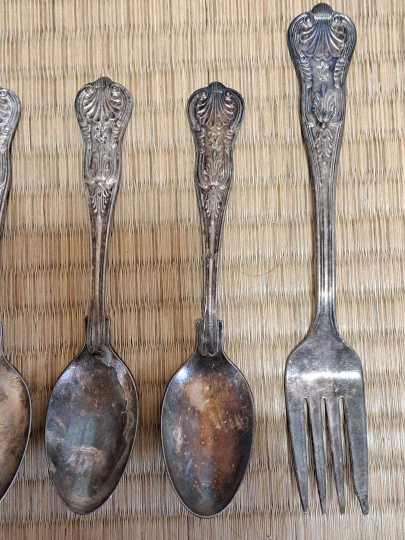 USN 将校用 ヴィンテージ スプーン フォーク セット 第二次世界大戦