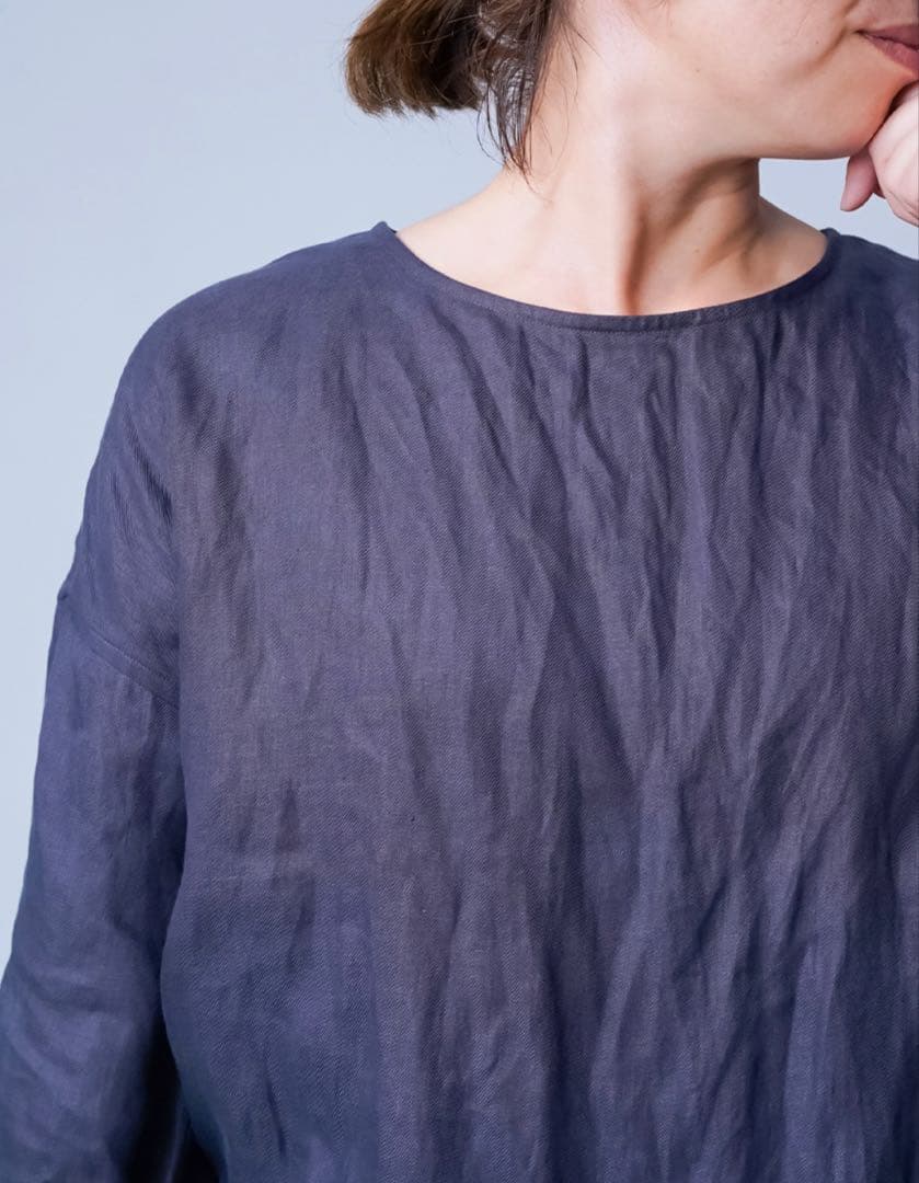 wafu 【プレミアム】やみつきになる快適さ。袖くしゅリネントップス