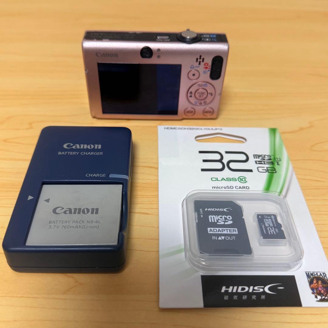 【動作確認済】Canon IXY DIGITAL 20IS ピンク デジカメ