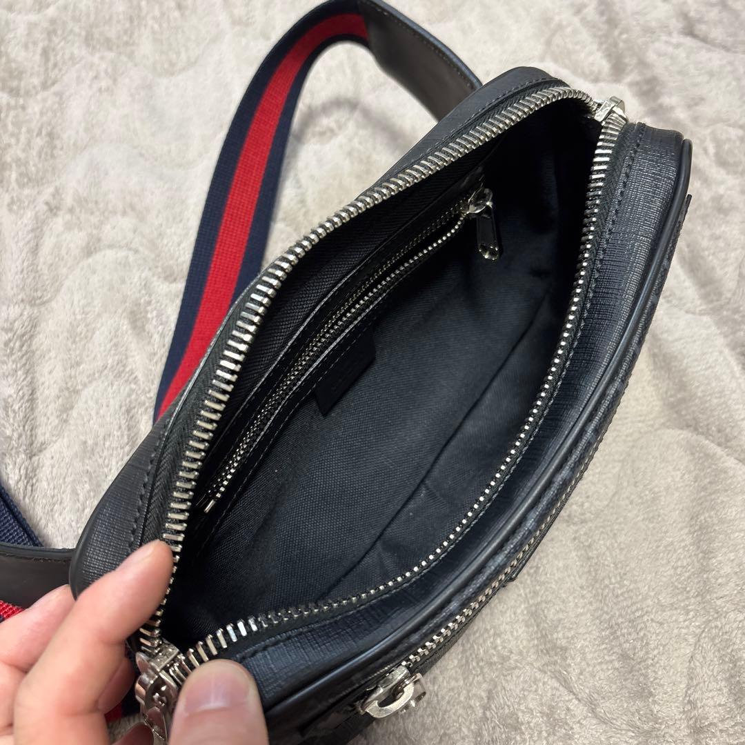 GUCCI GGスプリームボディバッグ ブラック 美品 正規品