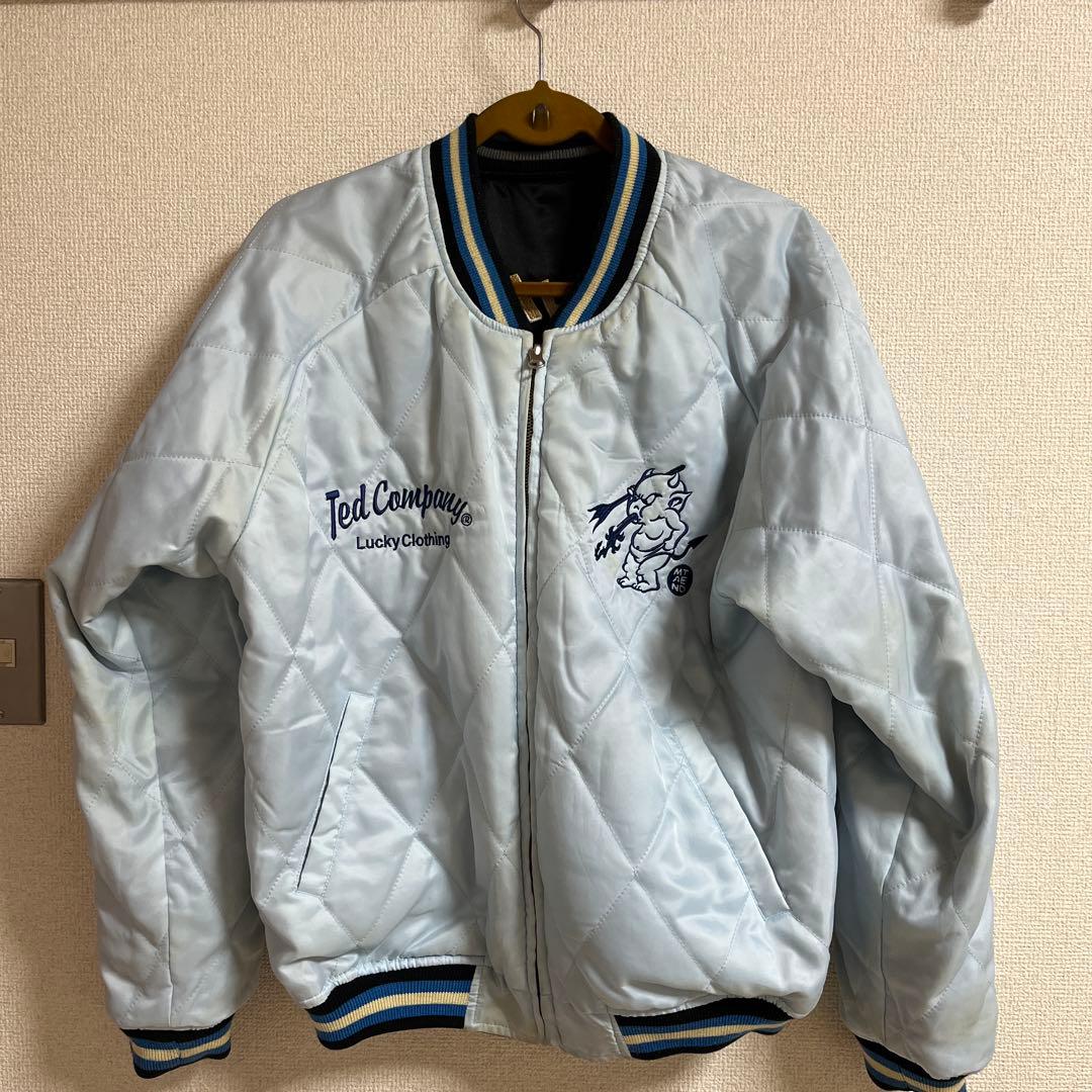 テッドマン　スカジャン　ブラック✖️ブルーＬ42