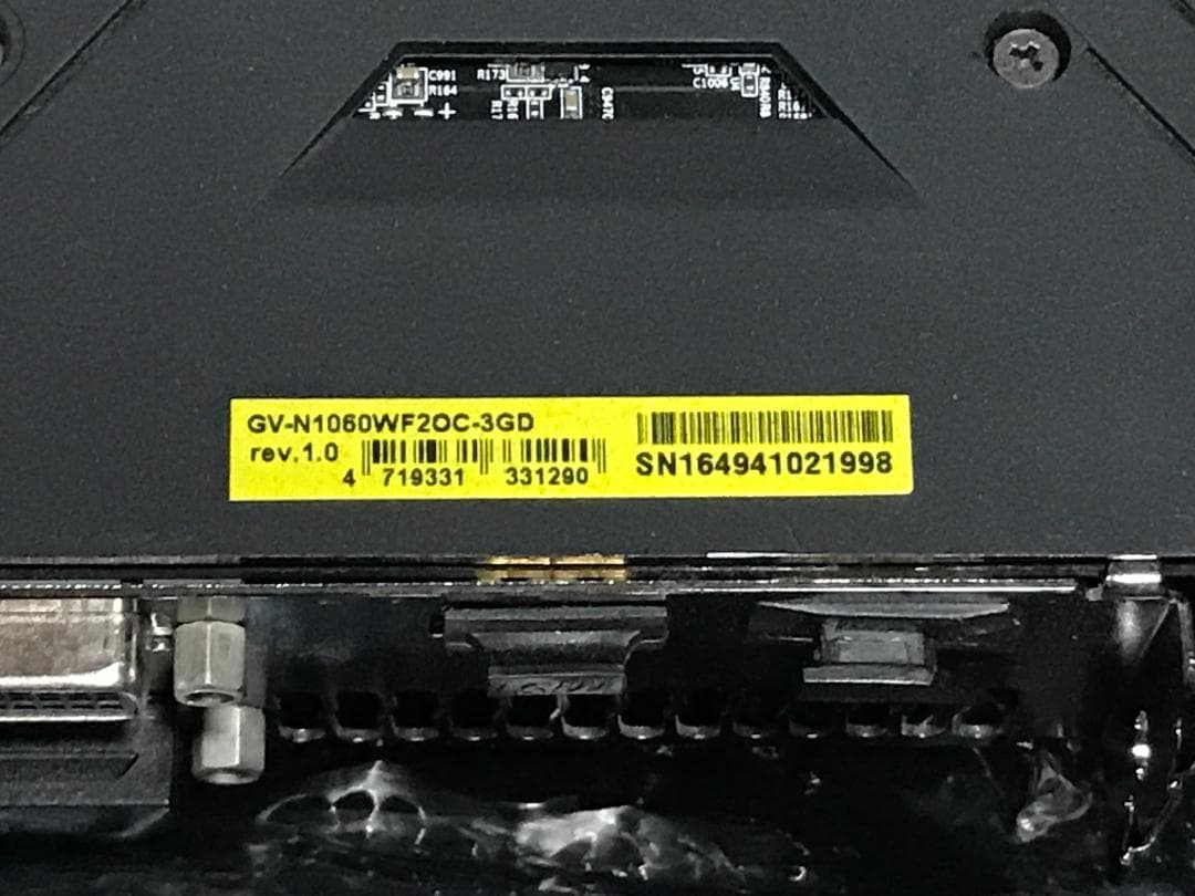 グラフィックボード・グラボ・ビデオカード GIGABYTE GEFORCE GTX 1060 OC EDITION