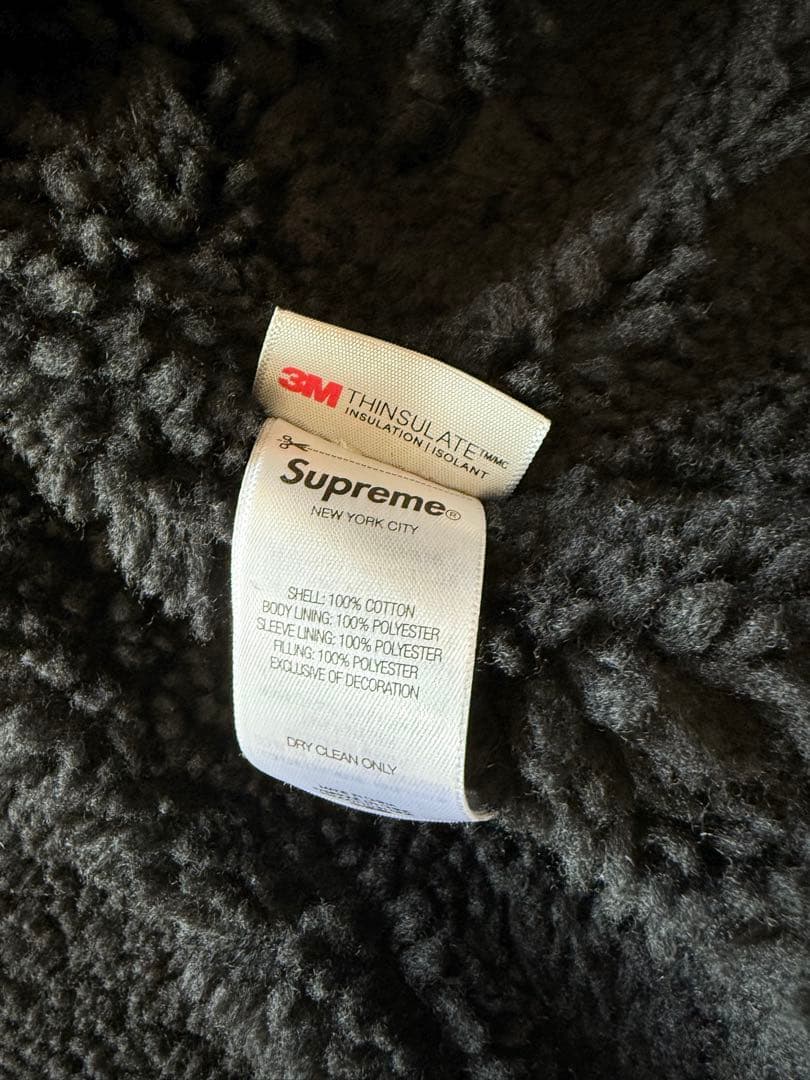 美品 Supreme Faux Shearling Lined Bomber